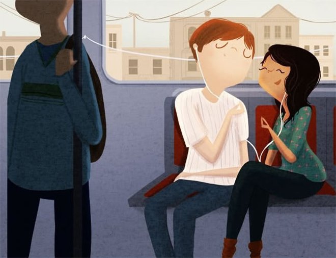Illustration de l'article : 20 illustrations that show the little moments of happiness in the everyday life of a couple!