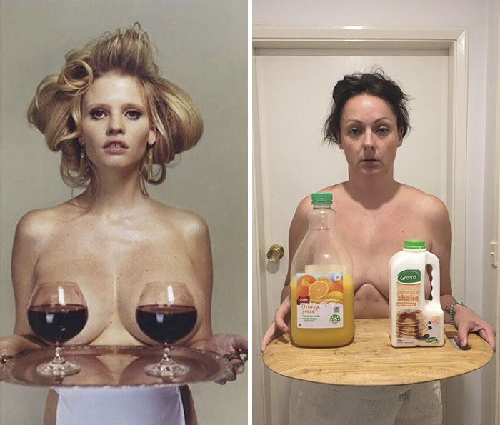 Illustration de l'article : A comedian reenacts celebrity photos with hilarious results
