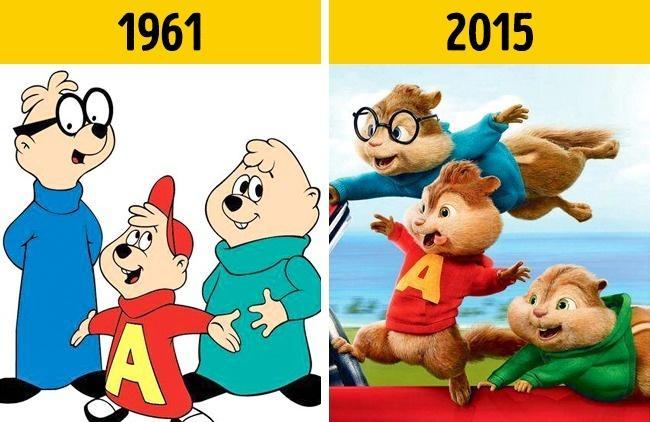 Illustration de l'article : These cartoon characters have really changed over time!
