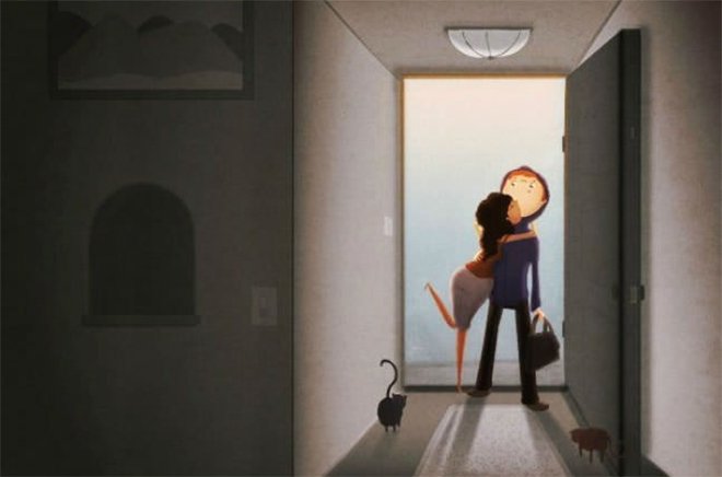 Illustration de l'article : 20 illustrations that show the little moments of happiness in the everyday life of a couple!