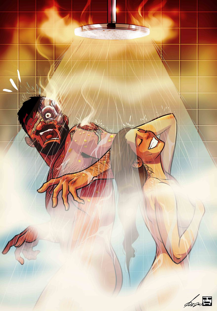 Illustration de l'article : An artist illustrates his daily life with his wife in a hilarious comic strip
