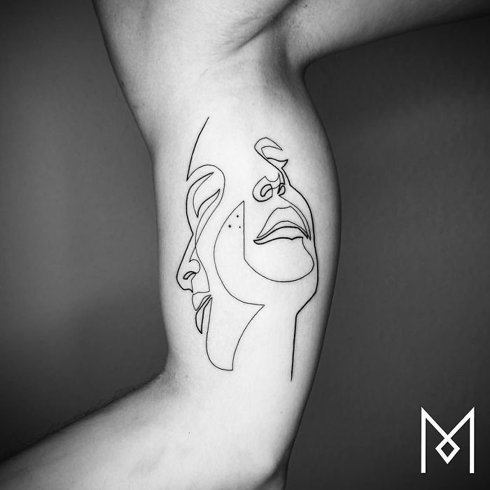 Illustration de l'article : 20 beautiful tattoos created using a single continuous line