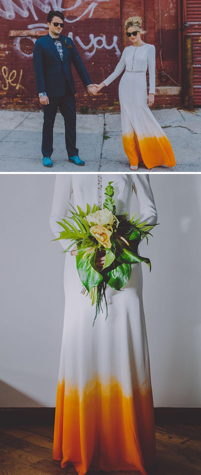 Illustration de l'article : 15 gorgeous and original wedding dresses personalized with an airbrush!