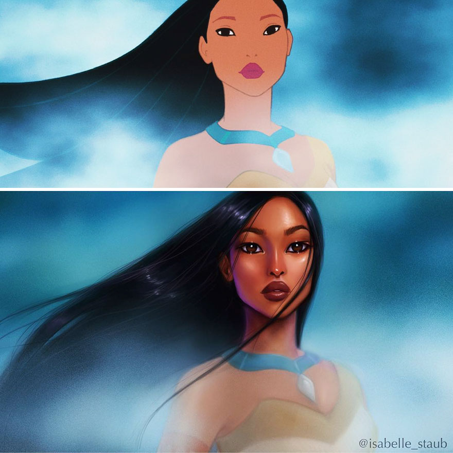 Illustration de l'article : 7 Disney Princesses reinvented in a more realistic style