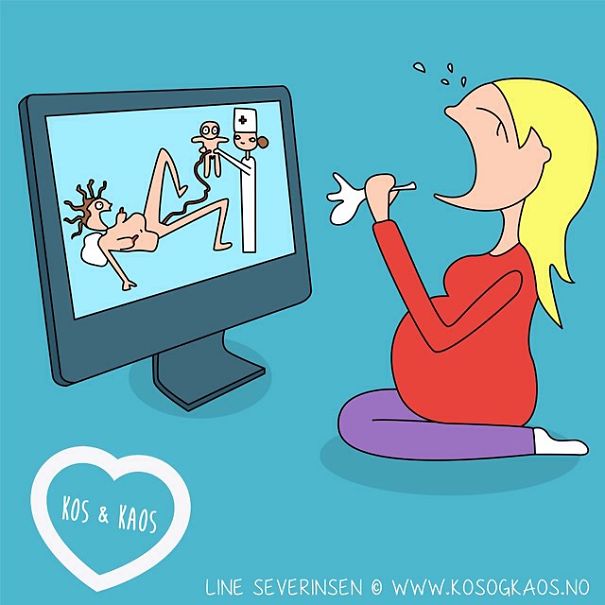 Illustration de l'article : 23 illustrations that show the daily lives of pregnant women! Which ones are the funniest?