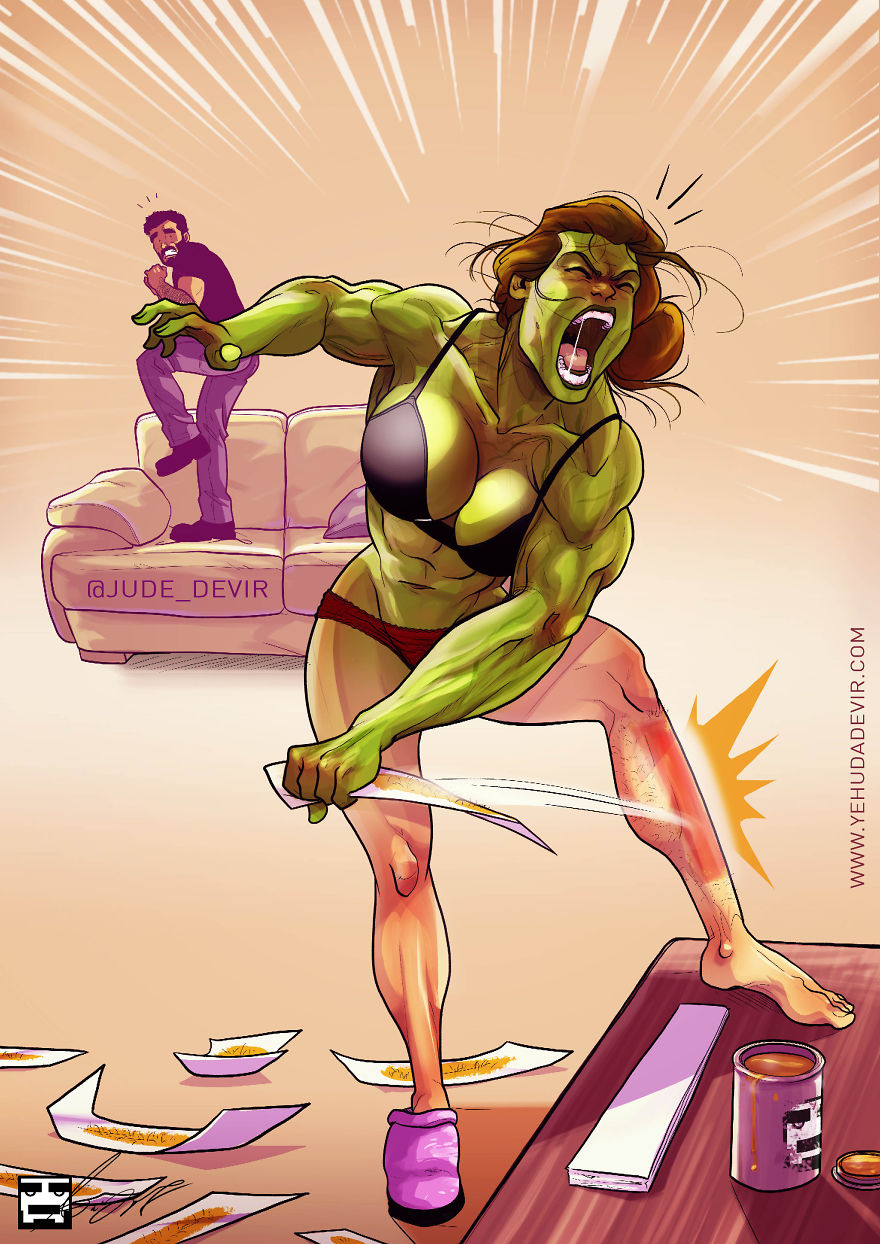Illustration de l'article : An artist illustrates his daily life with his wife in a hilarious comic strip