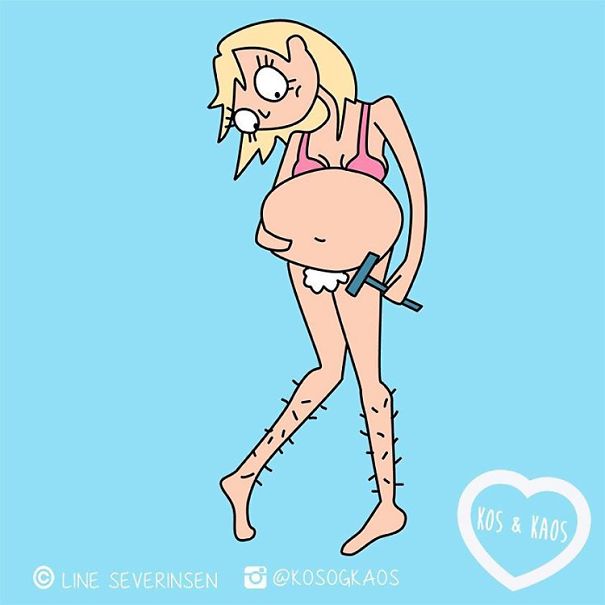 Illustration de l'article : 23 illustrations that show the daily lives of pregnant women! Which ones are the funniest?