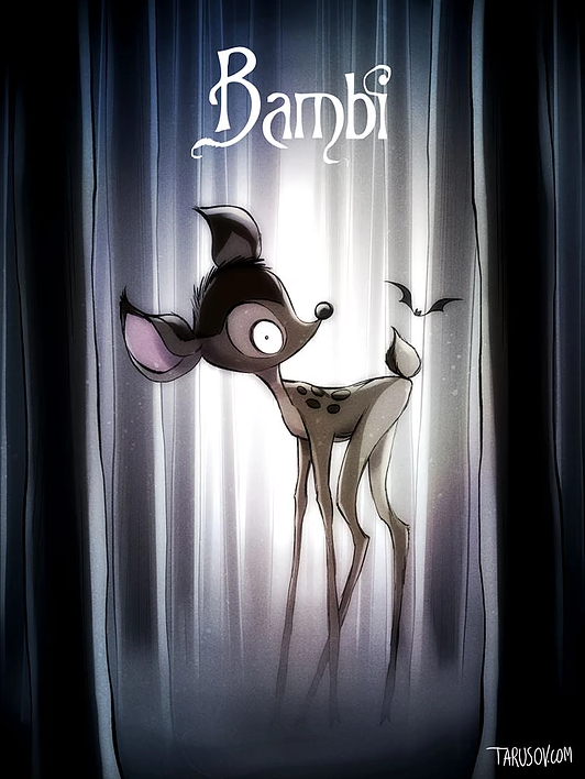 Illustration de l'article : 10 Disney characters done Tim Burton-style. Which ones are the best?