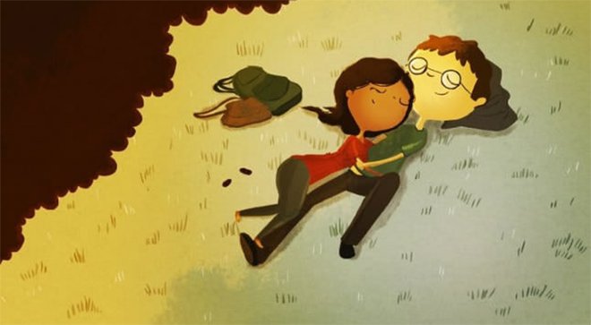 Illustration de l'article : 20 illustrations that show the little moments of happiness in the everyday life of a couple!