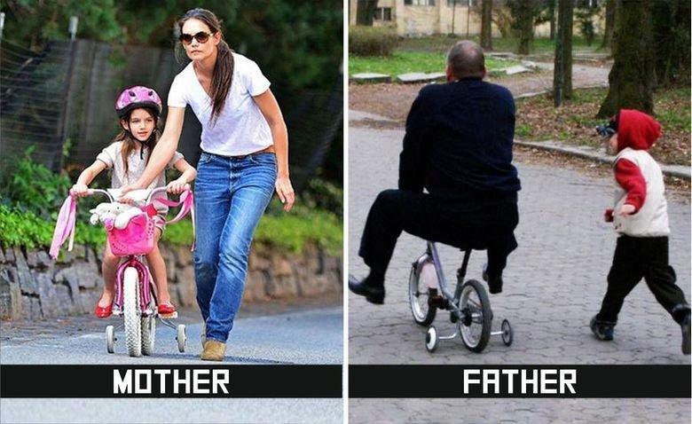 Illustration de l'article : 10 differences between mothers and fathers displayed in pictures! Which ones are the most hilarious?