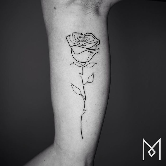Illustration de l'article : 20 beautiful tattoos created using a single continuous line