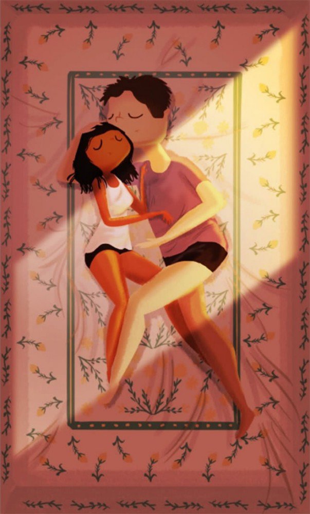 Illustration de l'article : 20 illustrations that show the little moments of happiness in the everyday life of a couple!