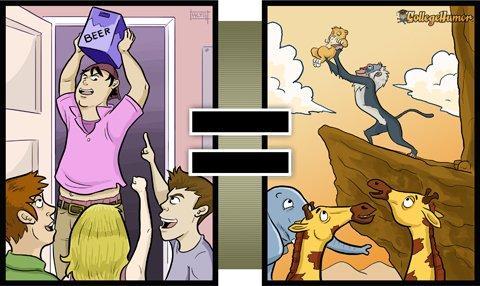 Illustration de l'article : 17 illustrations that show us how our view of things changes with alcohol! Which ones are the most realistic?