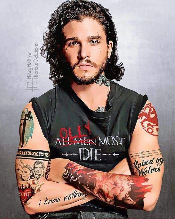 Illustration de l'article : 10 drawings of “Game of Thrones” characters imagined with tattoos! Which ones are the best?
