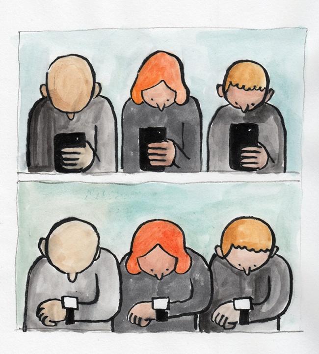 Illustration de l'article : 20 satirical illustrations that show today's society for what it is! Which ones are the most realistic?