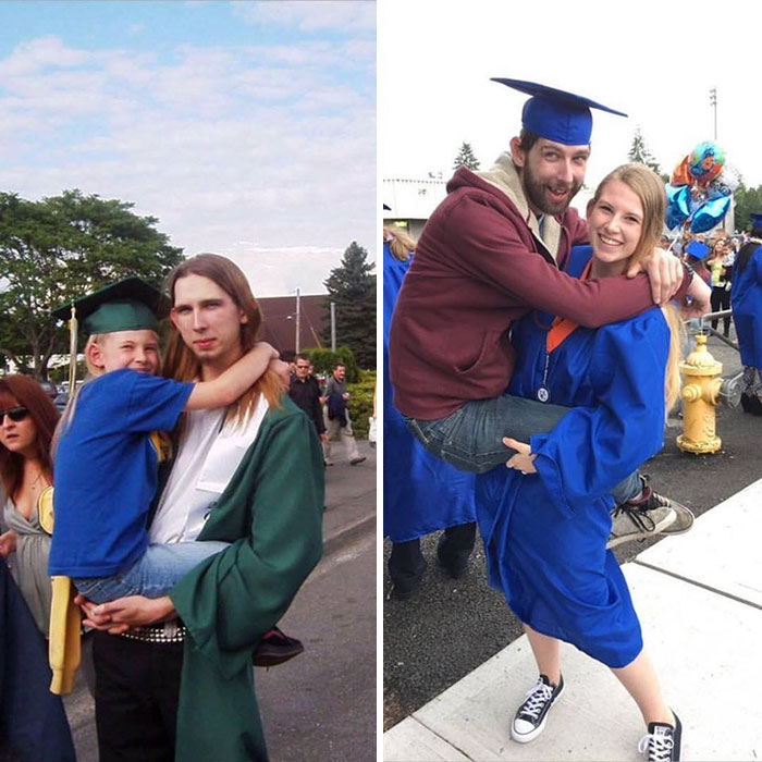 Illustration de l'article : 30 brothers and sisters who reproduced their childhood photos