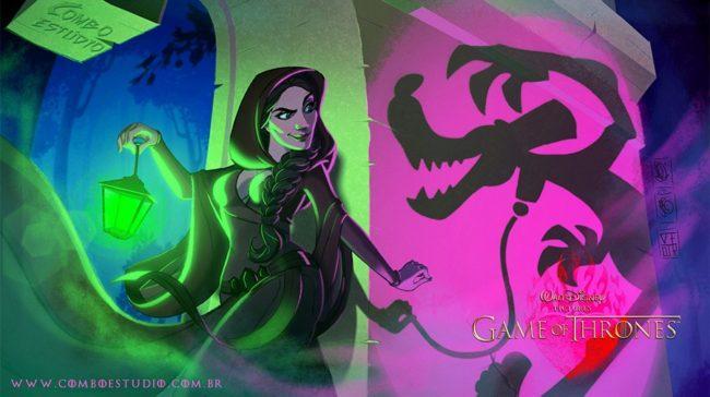 Illustration de l'article : What if “Game of Thrones” was combined with Disney? 11 illustrations for you to check out!