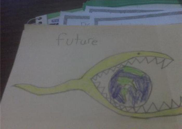 Illustration de l'article : 16 drawings children made at school that would scare their parents!