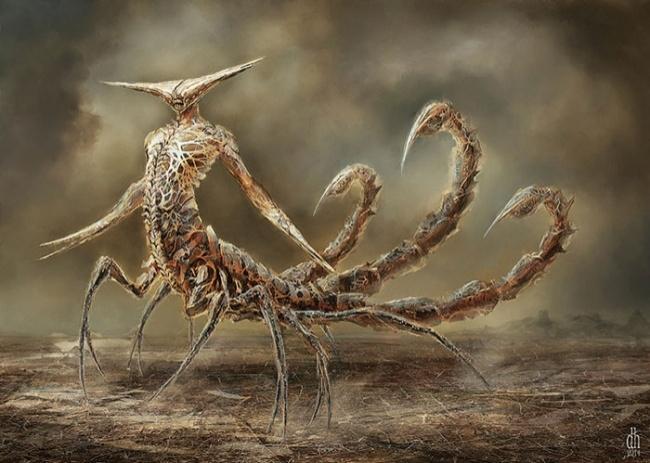 Illustration de l'article : The 12 signs of the zodiac illustrated as terrifying monsters by an American artist!