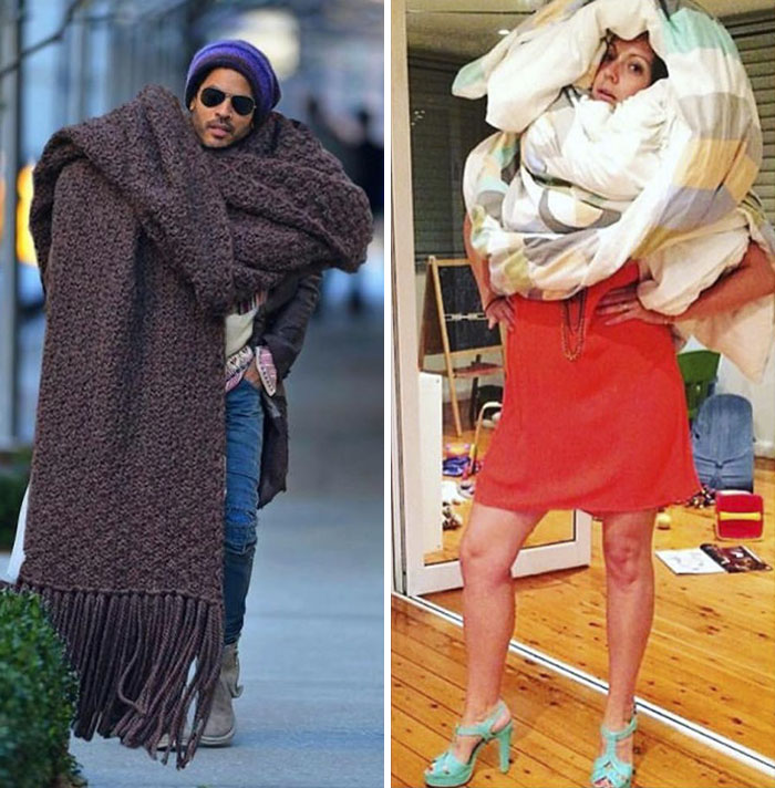 Illustration de l'article : A comedian reenacts celebrity photos with hilarious results