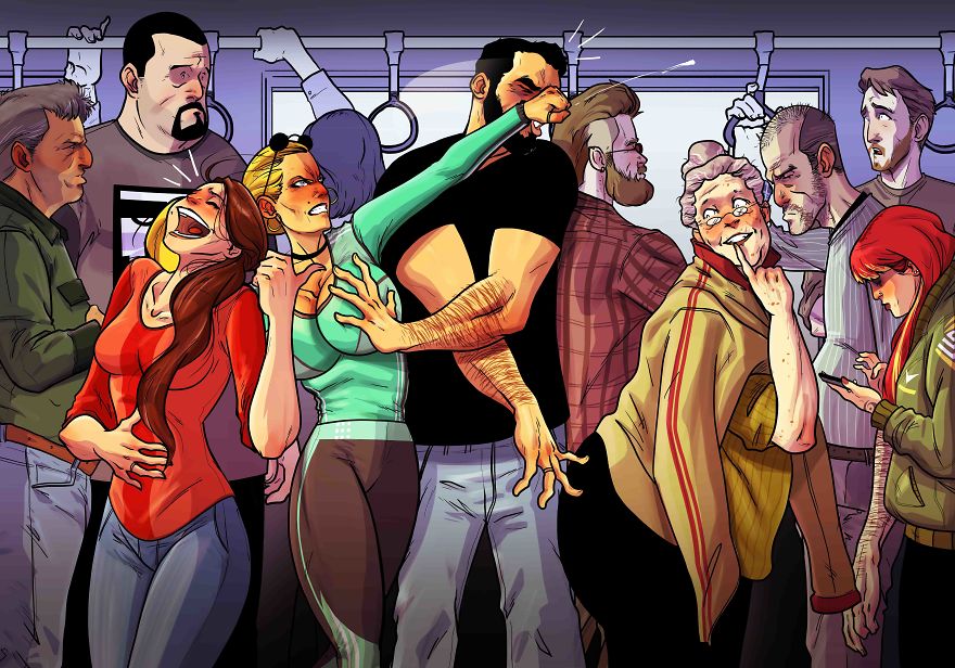 Illustration de l'article : An artist illustrates his daily life with his wife in a hilarious comic strip