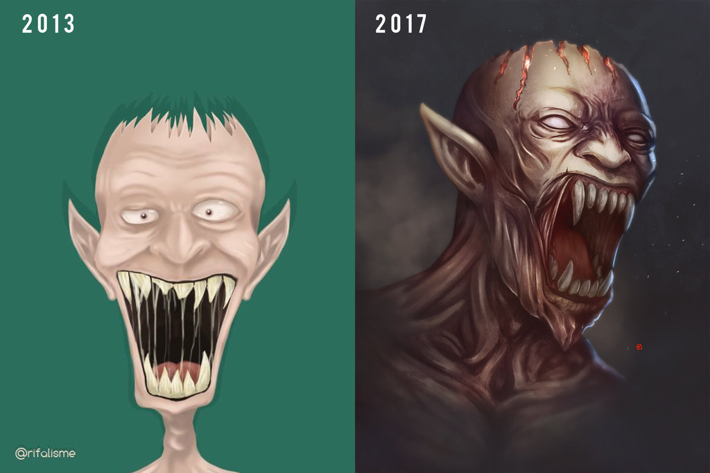 Illustration de l'article : 15 before/after drawings proving that practice makes perfect