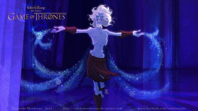 Illustration de l'article : What if “Game of Thrones” was combined with Disney? 11 illustrations for you to check out!