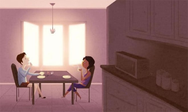 Illustration de l'article : 20 illustrations that show the little moments of happiness in the everyday life of a couple!