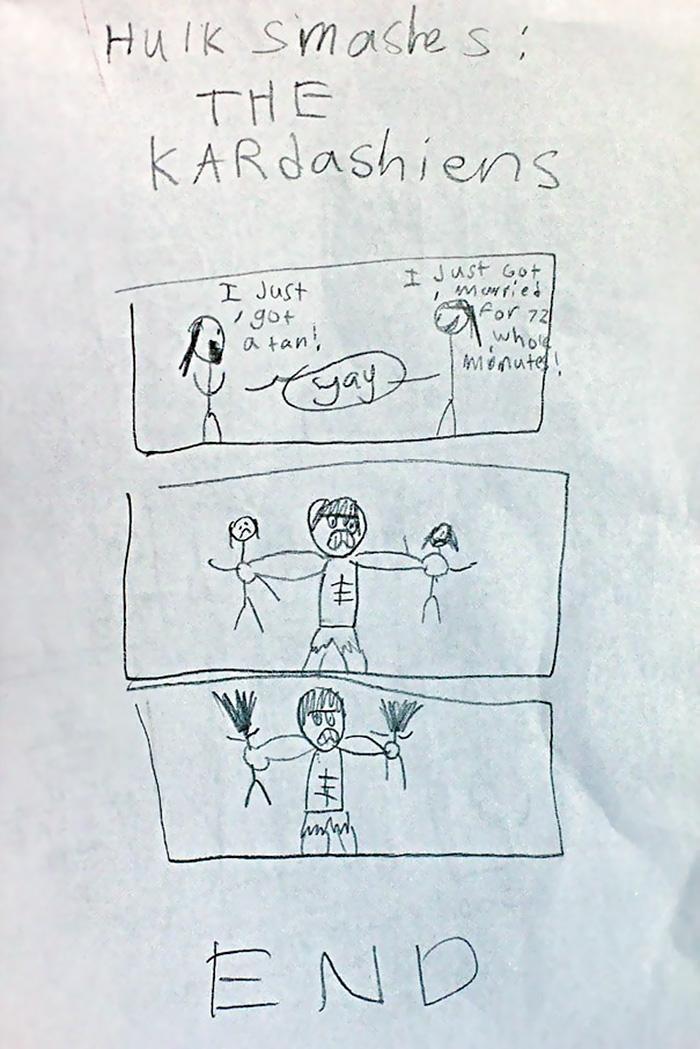 Illustration de l'article : 16 drawings children made at school that would scare their parents!