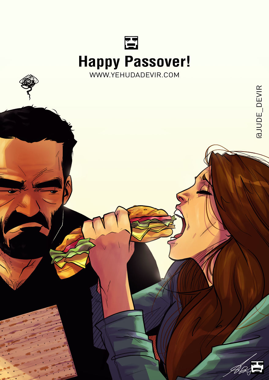 Illustration de l'article : An artist illustrates his daily life with his wife in a hilarious comic strip