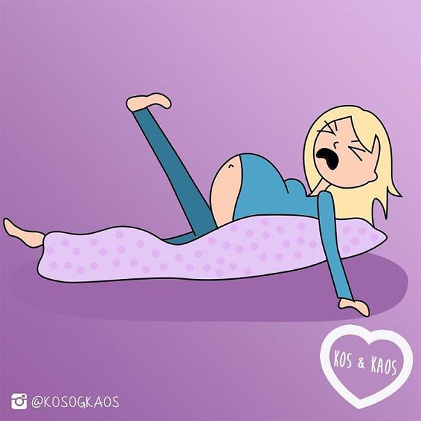 Illustration de l'article : 23 illustrations that show the daily lives of pregnant women! Which ones are the funniest?