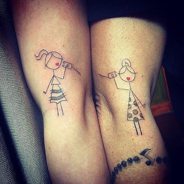 Illustration de l'article : 22 mother/daughter tattoos that might inspire you