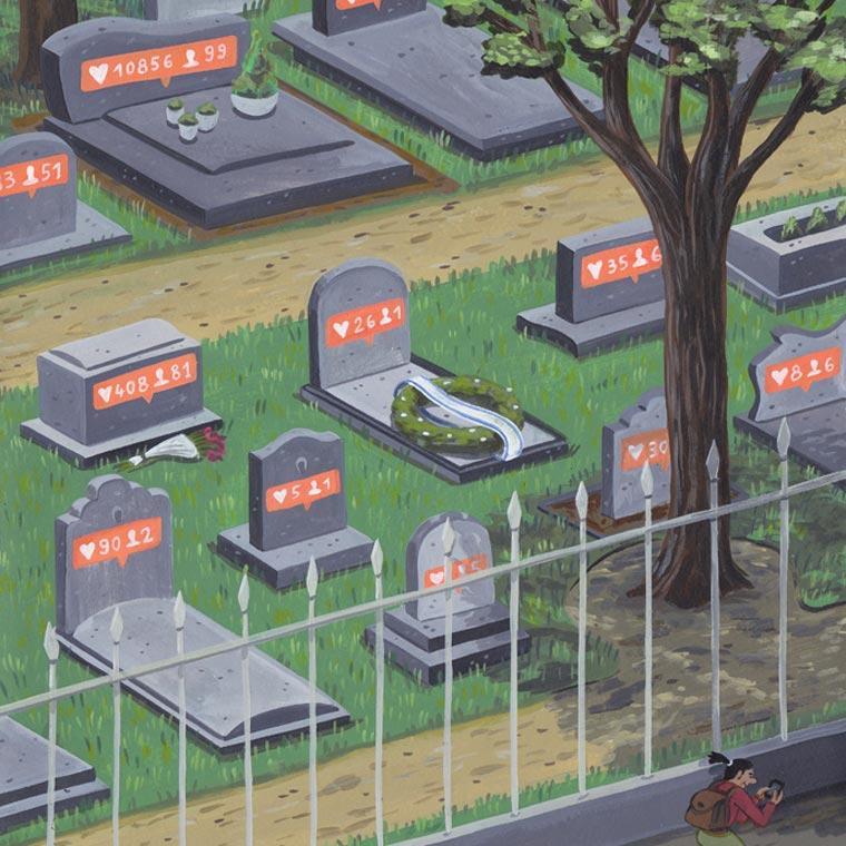 Illustration de l'article : 13 illustrations that say a lot about our addiction to social networks! Which ones are the most realistic?