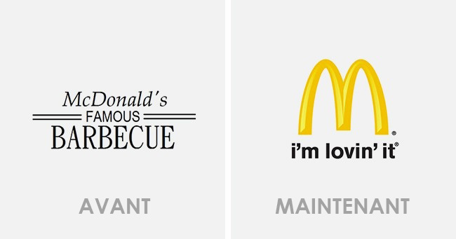 Illustration de l'article : 14 logos of famous brands from before and today