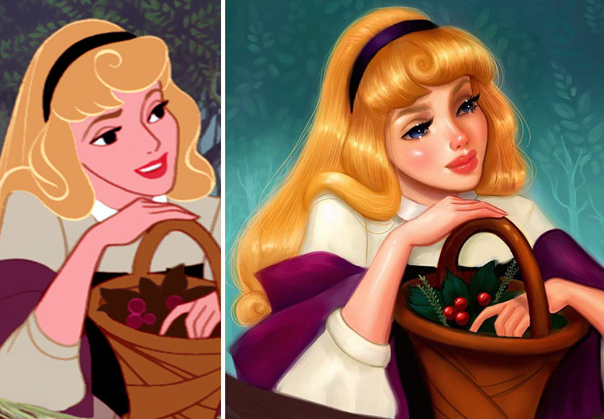 Illustration de l'article : 7 Disney Princesses reinvented in a more realistic style