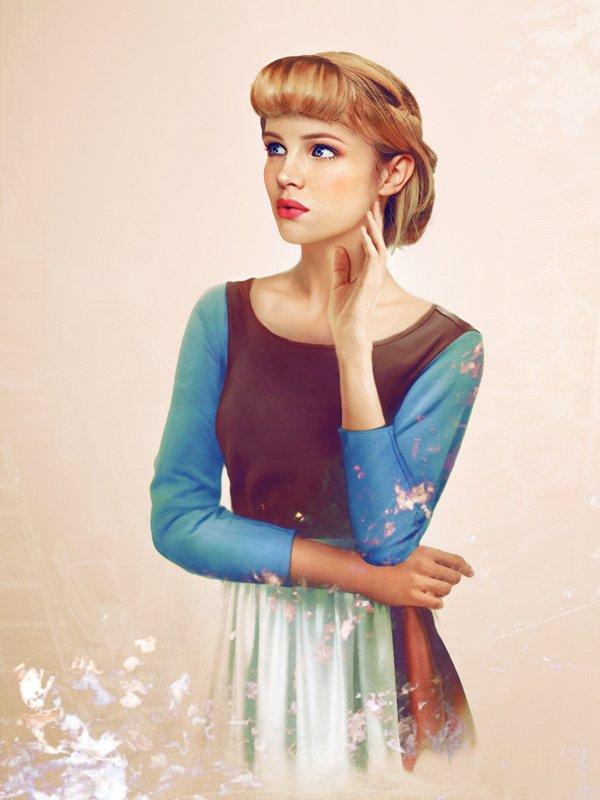 Illustration de l'article : 15 Disney princesses imagined as if they were real people