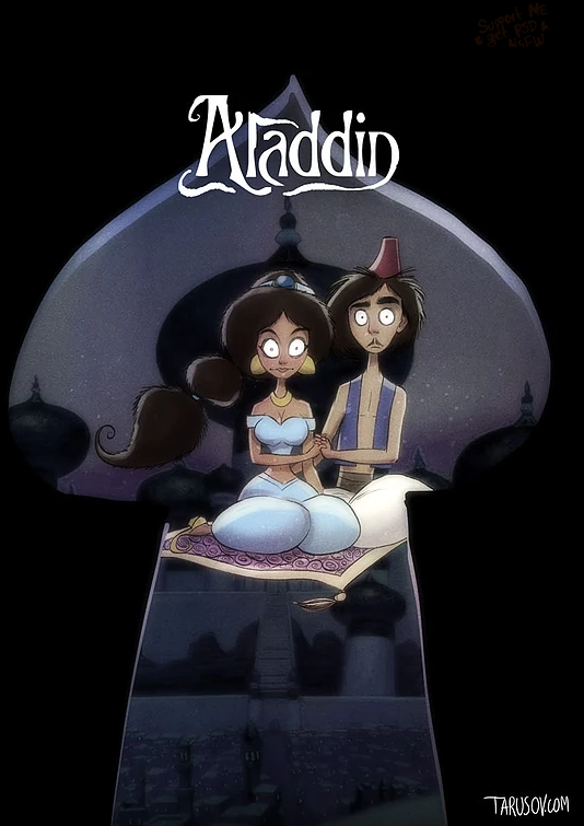 Illustration de l'article : 10 Disney characters done Tim Burton-style. Which ones are the best?