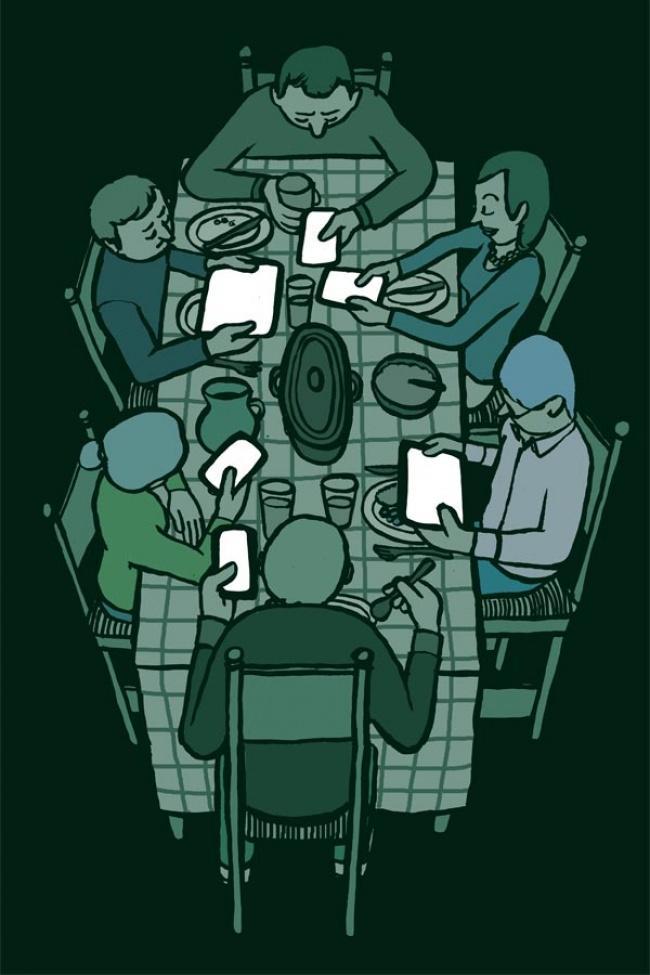 Illustration de l'article : 20 satirical illustrations that show today's society for what it is! Which ones are the most realistic?