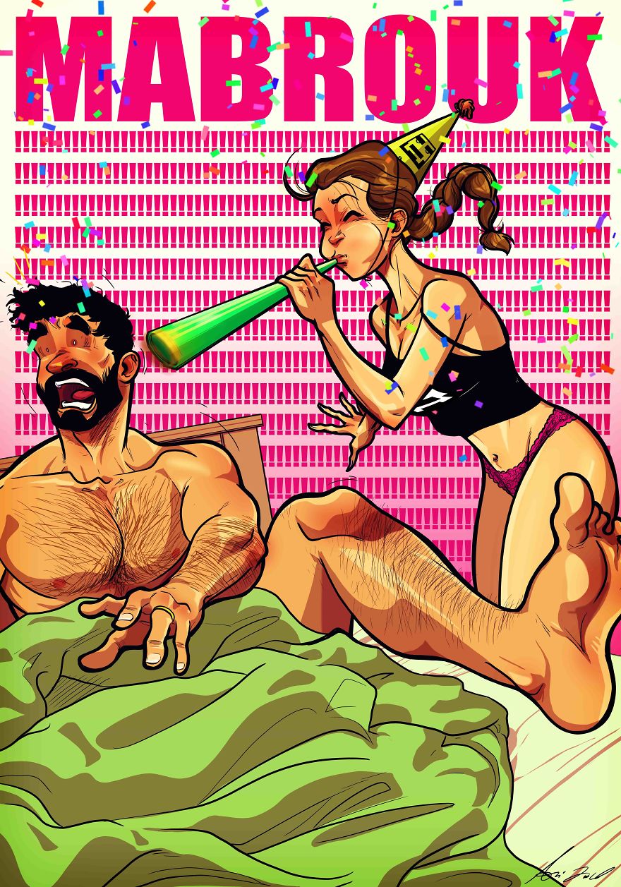 Illustration de l'article : An artist illustrates his daily life with his wife in a hilarious comic strip