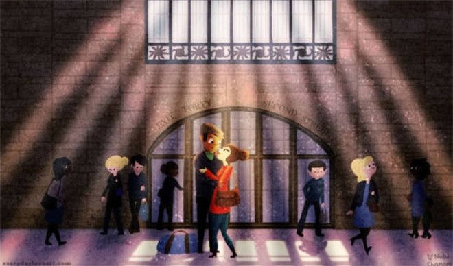 Illustration de l'article : 20 illustrations that show the little moments of happiness in the everyday life of a couple!