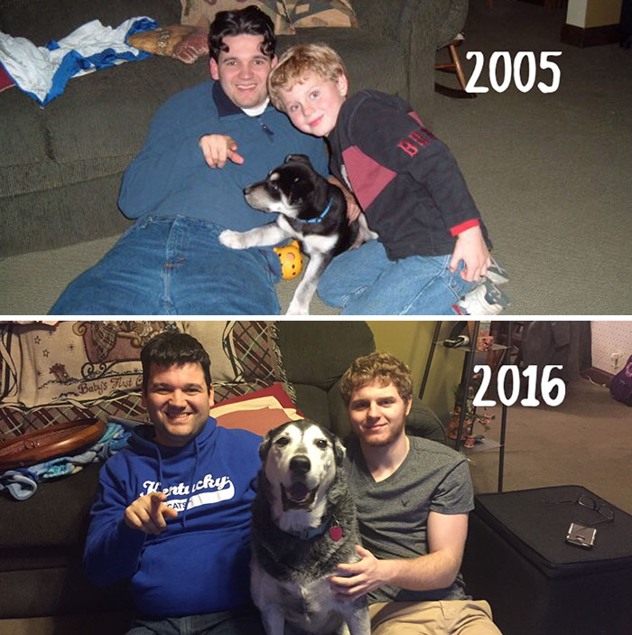 Illustration de l'article : 30 brothers and sisters who reproduced their childhood photos