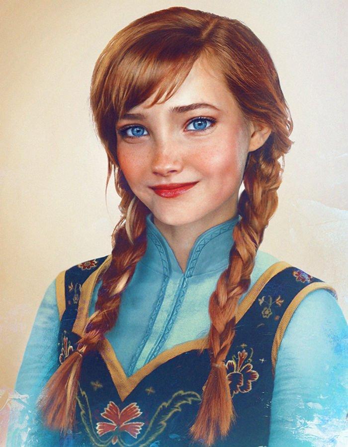 Illustration de l'article : 15 Disney princesses imagined as if they were real people