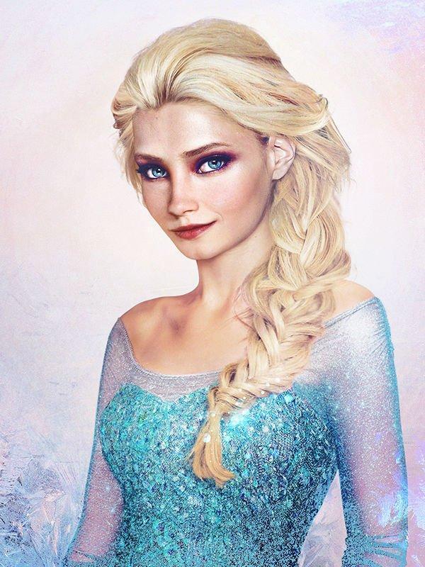 Illustration de l'article : 15 Disney princesses imagined as if they were real people