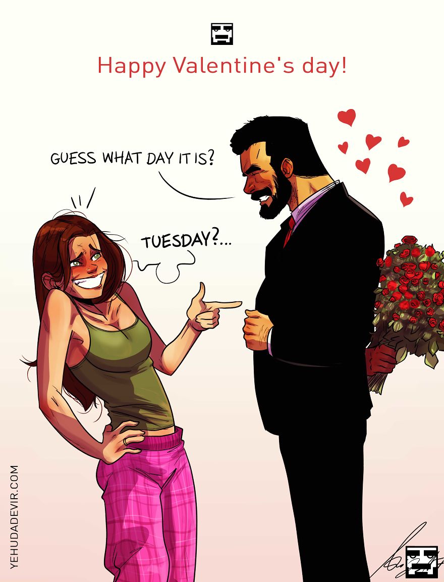 Illustration de l'article : An artist illustrates his daily life with his wife in a hilarious comic strip