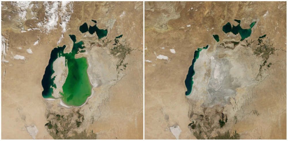 Illustration de l'article : The Earth before and today: NASA unveils some unprecedented pictures of the dramatic changes in our planet