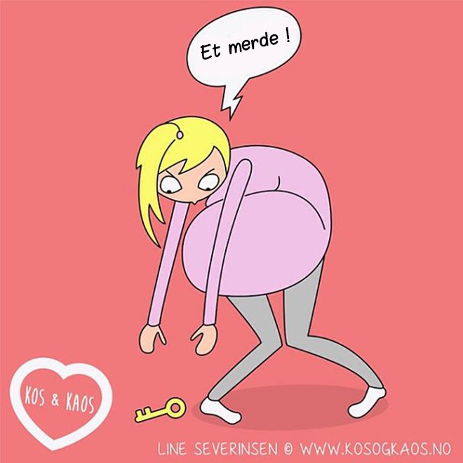 Illustration de l'article : 23 illustrations that show the daily lives of pregnant women! Which ones are the funniest?