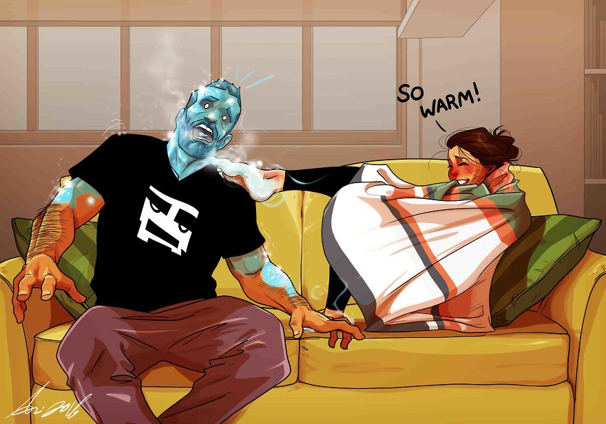 Illustration de l'article : An artist illustrates his daily life with his wife in a hilarious comic strip
