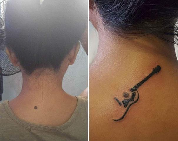 Illustration de l'article : 14 tattoos that turned a birthmark into a work of art