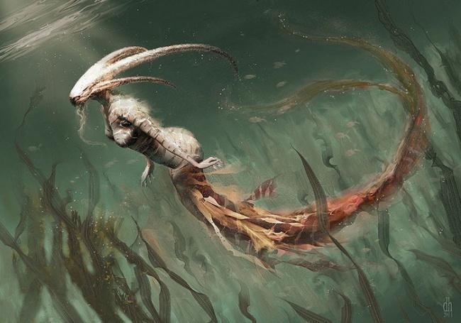 Illustration de l'article : The 12 signs of the zodiac illustrated as terrifying monsters by an American artist!