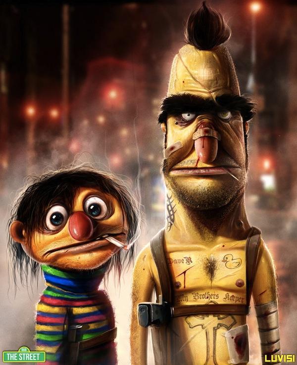 Illustration de l'article : 11 cartoon heroes made into monsters! Which ones are the most horrible?